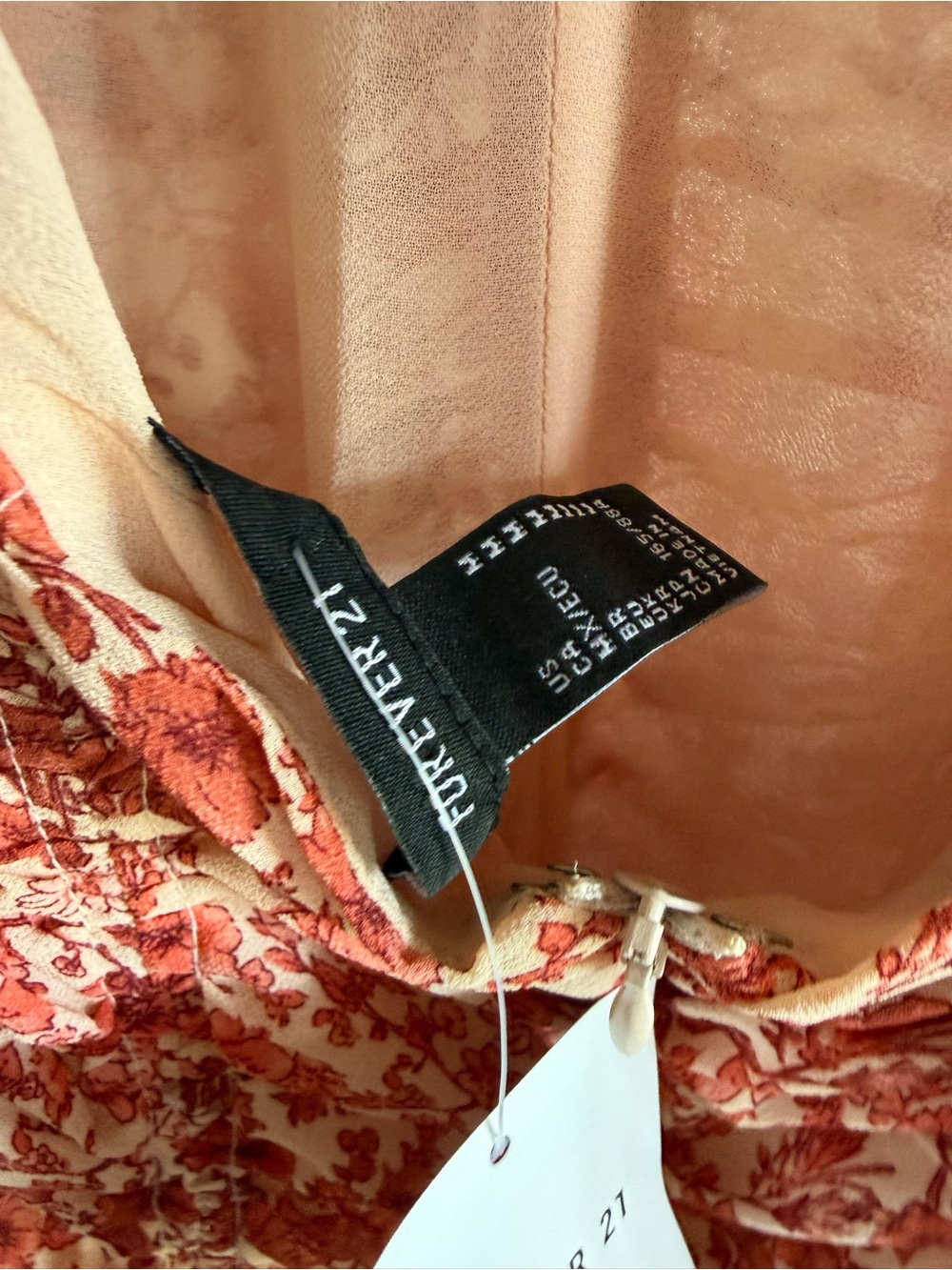 Forever 21 Red Floral Ruffle Mini Dress - Picture 4 of 4